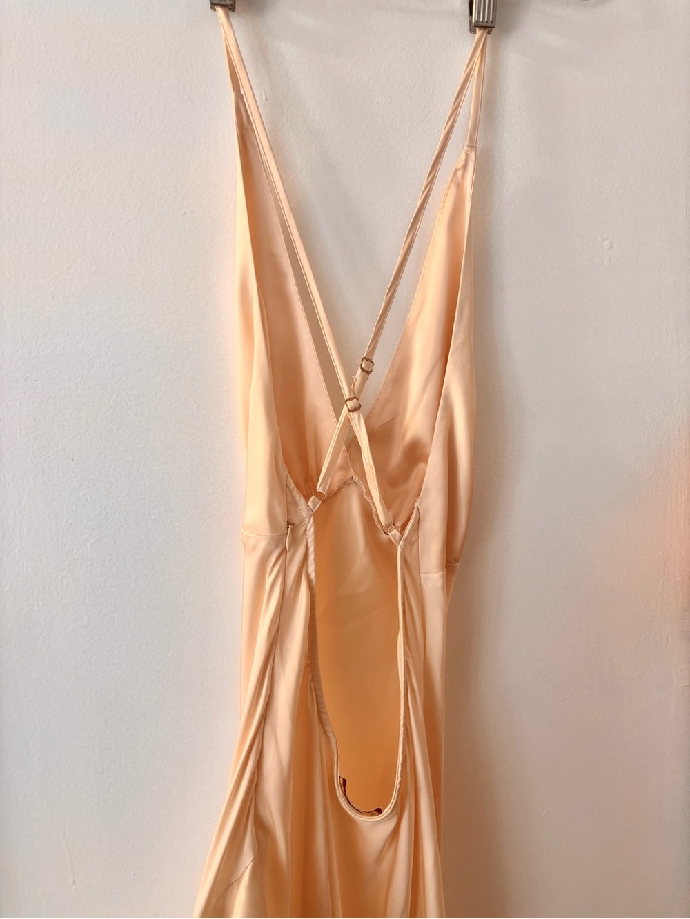 Meshki Cream Slip Midi Dress - Picture 2 of 3